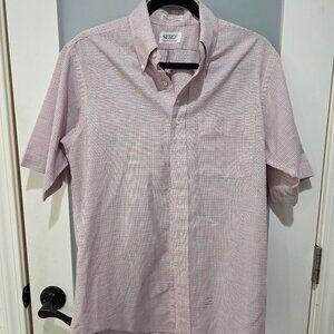 Vintage SERO Shirtmakers Men’s Button Up Shirt 15.5 R/W/B Plaid